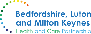 Bedfordshire, Luton & Milton Keynes Health and care partnership logo
